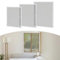 Fliegengitter-Fenster mit Aluminiumrahmen | Insektenschutz-Fenster-Einsatznetz ohne Bohren | 100x80cm | Verstellbares Moskitonetz-Fenster | Selbstbausatz | Weiß