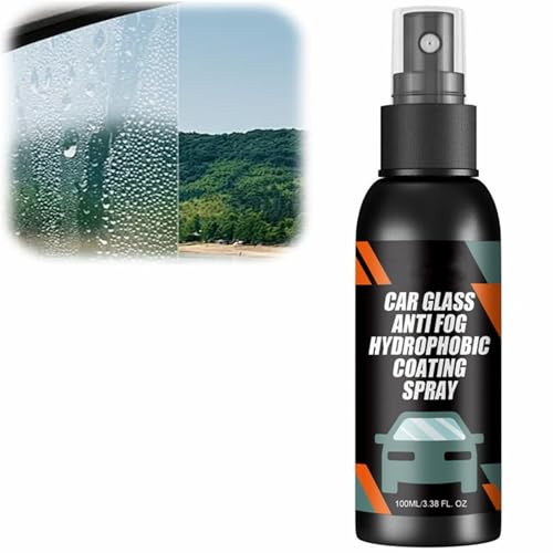 Anti Buée Voiture Pare-brise,Spray Antibuée Pour Pare-Brise De Voiture,Spray Anti Buée 100ml,Sprays Nettoyage Anti-buée Imperméable À L'eau Et À La Pluie,Agent Anti-Buée Et Anti-Pluie Pour Vitres