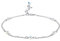 Elli Damen Schmuck Fußschmuck Fußkettchen Klassiker Silber 925 Swarovski® Kristalle Weiß Länge 25 cm