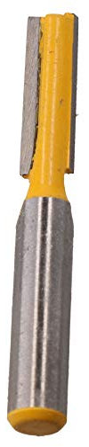 TCT Straight Cut Router Bit 6mm D 20mm Depth Cutter Cutting Tool 1/4 Shank