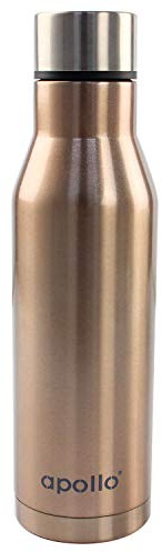Apollo Housewares 7769 Apollo Bronze Bottle Flask 750mL, Plastic