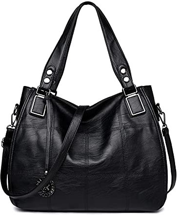 Große Damenhandtasche PU Leder Schultertasche Taschen Tote Henkeltasche für Frauen