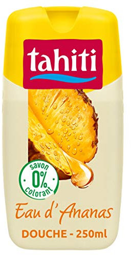TAHITI - Gel doccia Tahiti Paradis 0% Acqua di ananas - Senza sapone e coloranti - pH neutro - Arricchito con agente idratante - Flacone da 250 ml