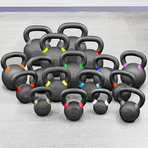 METIS Pesas Rusas Kettlebells de Hierro Nivel Pro - [4kg - 40kg] | Pesas Profesionales Duraderas – Musculación en Casa o en el Gimnasio | Entrenamiento Funcional | Material de Fitness (40 kg)