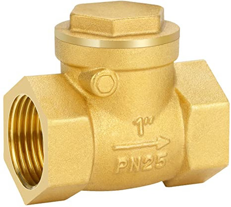 oumuik Messing Rückschlagklappe Rückschlagventil (1) Innengewinde Rückschlagventil für Wasser, Öl