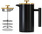 Enfmay Cafetière 350ml Stainless Steel French Press Coffee Maker, 1-3 Cup 3 Level Filter Double-Walled Insulated French Press Caffettiere for Home and Office Coffee Pot, Including 1Replacement Filter