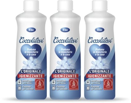 COCCOLATEVI Profumatore Bucato, Essenza Bucato da Utilizzare come Profumatore Bucato Lavatrice e Asciugatrice, Profumatore Casa o Detergente Pavimento (300 ml (Confezione da 3), L'originale)