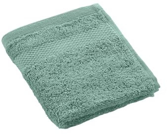 douceur d'intérieur Elegance Gästehandtuch (30 x 50 cm), Celadon, 100 Prozent einfarbige Baumwolle