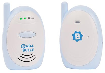 Badabulle Audio-Babyphone 300m Reichweite - akustischer und visueller Alarm - Batterie- oder Netzbetrieb