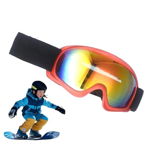 Generic Kinder-Skibrille, Snowboardbrille (für Jugendliche) | Skibrille mit UV-Schutz, Kinder-Skibrille, Kinder-Snowboardbrille, Skibrille. Bequeme und warme Schneebrille für Geburtstag