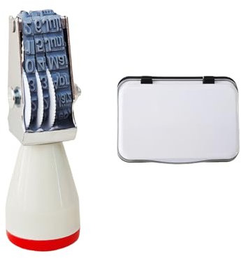 Eier-Datumsstempel Set, 4mm Gummistempel mit Stempelkissen, Deutsch Monatsstempel für Hühnereier und Geflügeleier