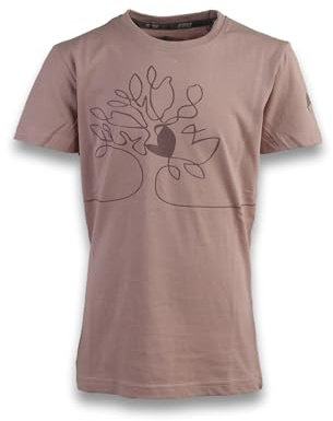 ANDE Flickor Gaia T-shirt – andningsbar t-shirt för utomhusaktiviteter, Malva, 4 år