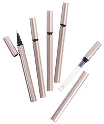 SOESFOUFU 5Pcs Refillable Liquid Eyeliner Pen Tubes with Tight Seal Caps Empty Eyeliner Containers for DIY Makeup Portable and Leak Storage and Nail Oil