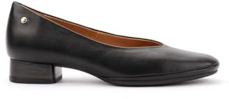 Pikolinos Ubeda Zapatos Tacón Mujer | en Cuero | Horma Amplia | Negro