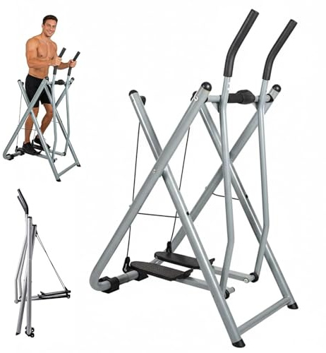 JHOMHF Máquina Elíptica Plegable Air Walk Máquina De Ejercicio Elíptica De 76 Cm para Gimnasio En Casa Oficina Elíptica De Zancada Larga para Entrenamiento Cardiovascular De Todo El Cuerpo