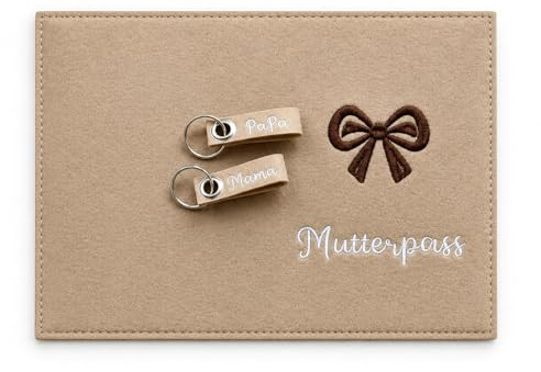ARYIMYDP Funda Embarazo de Fieltro, Organizador Documentos Maternidad con Bolsillos, Estuche para Ecografía Cartilla Tarjetas, futura mamá regalo bebé documentos almacenamiento bolsa accesorio