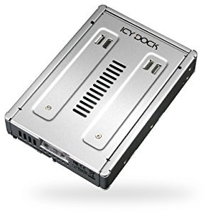 Convertisseur métallique SSD SAS/SATA 2,5 vers SAS 3,5 SAS SFF-8482 - Adaptateur de 2.5 à 3.5 SAS pour Le Caddy de Serveur, la Mise à Niveau de Serveur - ICY DOCK EZConvert MB982IP-1S-1
