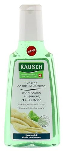 Rausch Ginseng Coffein-Shampoo (mit hochwertigen Extrakten aus Ginseng, Guarana, Tigergras sowie anregendem Coffein - Vegan), 1er Pack (1 x 200 ml)