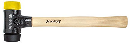 Wiha Schonhammer Safety mittelweich/mittelhart (26437) mit Hickory-Holzstiel, Rund-Schlagkopf