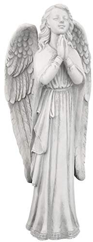 Grande statue ange priant pour jardin Design Toscano KY30578., M