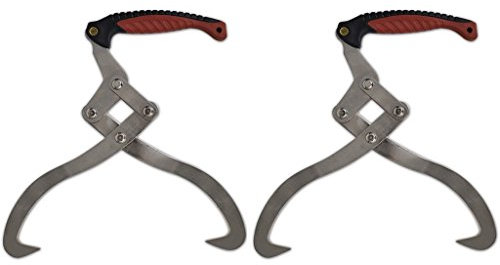 Festnight Pinzas para Troncos con Mango TPR Juego de 2 - Material de Acero, 44cm