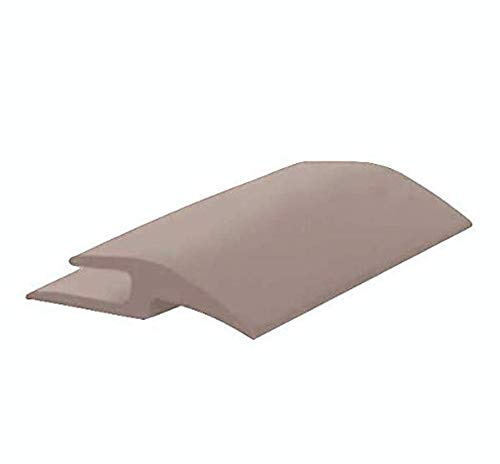 Roppe Vinyl Tile Carpet Joiner Profile #159, Pewter, 1/8 H X 12' L X 1 W