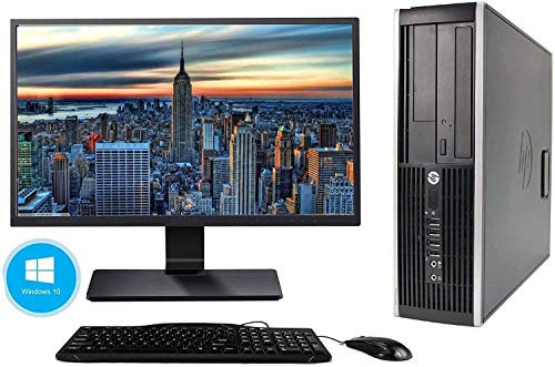 Hp Elite 8300 SFF - Ordenador de sobremesa + Pantalla 22pulg (Intel Core i5-3470, 3.2 GHz, 8GB de RAM, Disco SSD de 240GB + 500GB HDD, Lector, Windows 10 Pro ES 64) (Reacondicionado)