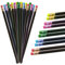 AFASOES 30 Stück Bleistift mit Radiergummi Set Schwarz Wechsel in Farben Bleistift Bunt Wechsel Stimmung Farbwechsel Stimmungsstift Thermochrome Wechsel Stifte Farbwechsel Stift Holzstifte für Büro