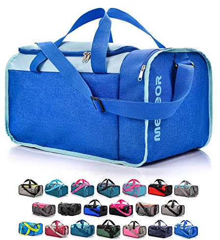 Meteor Borsa Palestra 20 L / 40 L – Borsone Sportivo Uomo Donna, Leggera e Resistente, con Tasca Laterale per Accessori, Ideale per Viaggi e Allenamento