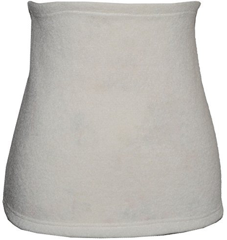 Angora Wolle - Creme - Nierenwärmer/Rückenwärmer/Bauchwärmer - Größe: Damen Frauen XXL - ideal auch für Blasenentzündung und Hexenschuss/Rückenschmerzen..