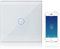 KETOTEK Interrupteur WIFI Connecté Compatible avec Alexa, Mural Interrupteur Tactile 1 Gang 1 Voies Blanc Panneau en Verre Trempé Tuya/Smart Life APP