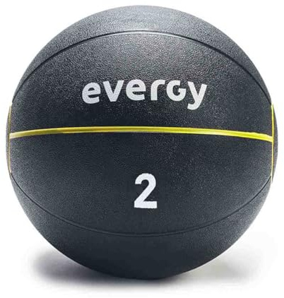 EVERGY Balon Medicinal 2KG Functional Ball Cross Training. Balón de Crossfit con Peso. Slamball, Balón Funcional para Entrenamiento Funcional de Crossfit o Gym en casa