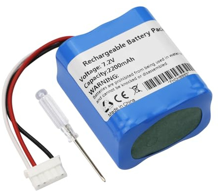 ANTIEE Vacuum Cleaner Akku für iRobot Braava 300 380 380T 390T 300 381 2000 Mint Plus 5200 5200B 5200C Robots Avec Aspirateurs，Replacement for NI-MH 4409709 GPRHC202N026 Battery 7.2V 2200mAh