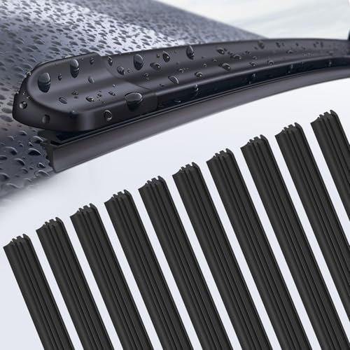 IETWATE 10 tergicristalli in gomma, 700 mm, universale, ricambio in gomma, compatibile con tutti i tergicristalli anteriori smontabili senza osso