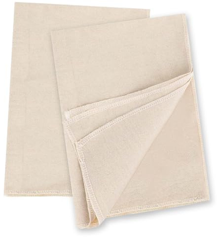 Leinentuch Brot Backen Bäckerleinen Teigtuch 75 x 45 cm Gärfolie Teig zum Abdecken Leinentücher Strudeltuch Backleinen Brotbackzubehör