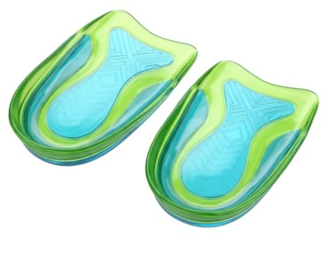Gel Heel Cups for Plantar Fasciitis & Severs Disease – Ultra-Soft TPE Heel Pads with U-Shape Design, Anti-Slip Shock Absorbing Heel Support, Breathable, Compatible with Sports & Work Shoes