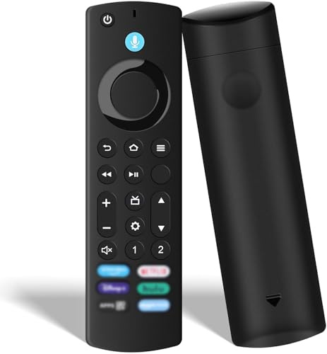 Telecomando Vocale Sostitutivo(4 Gen) Compatibile per F1r-e TV St-1ck 2nd Gen / 3rd Gen/Lite/4K Max/4K,per Smart TV Cube 2nd e 3rd Gen,Con Funzione Bluetooth e 6 Tasti di Scelta Rapida