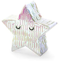 Mini piñata étoile iridescente 10,5 cm