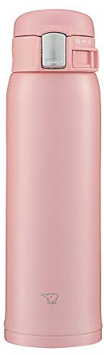 Zojirushi SM-SF48-PA Water Bottle, Direct Drinking [One-Touch Open] Stainless Steel Mug, 16.9 fl oz (480 ml), Pink