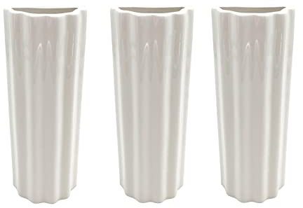 ADOB, Set 3 Stück Luftbefeuchter Wasserverdunster Heizung Heizkörper, aus Keramik weiss inkl. Befestigungshaken universalpassend, Wasserverdunster Wasserverdampfer, 91953