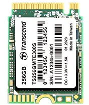 Transcend 256GB M.2 2230 NVMe PCIe Gen3 x4 interne SSD, Solid State Drive, 3D NAND Flash TLC, (Lesen/Schreiben - bis zu 2.900/2.650 MB/s) 5 Jahre Garantie - TS256GMTE300S