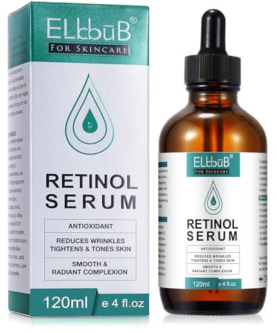 Siero al Retinolo - Sistema Avanzato di Rilascio del Retinol con il di Complesso di Vitamina C, Aloe vera, Acido Ialuronico e Vitamine E, eccellente sintetico effetto ridurre rughe