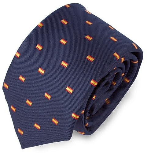 ROMA RETAIL Corbata Bandera de España Azul Marino