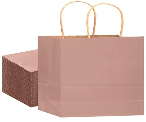 Gcardist 16PCS Gift Paper Bags 32x25x11cm Large Gift Bag with Handles Bulk Salmon Bags Multiple Uses (12.6x10x4.3Inch,Wide Large)