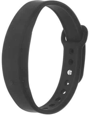 POPETPOP Bracciale Smart Multifunzionale Nero Con Contapassi Termometro Monitoraggio Sonno e Sveglia Vibrazione Cinturino Per Fitness e Uso Quotidiano