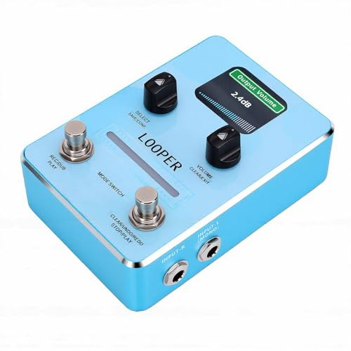 VELATEMOR Frasinspelning Looper Pedal med 44,1 KHz Audio LED Display Gitarr Loop Effekt Stompbox Pedal