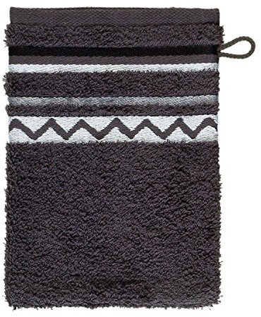 frottana Country Waschhandschuh 15 x 20 cm aus 100% Baumwolle, graphite