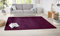 Hanse Home Nasty Teppich – Wohnzimmerteppich Flauschiger Kurzflor Einfarbig Unifarben für Esszimmer, Wohnzimmer, Kinderzimmer, Flur, Schlafzimmer, Küche, Uni Brombeere, 140x200 cm