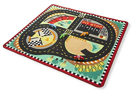 Melissa & Doug - Alfombra con Pista de Carreras de Autos (19401)