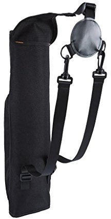 Sanmum Carquois Arc Dorsal Sac a Porte-Fleche pour Tir a l'arc Chasse en Plein (Noir)